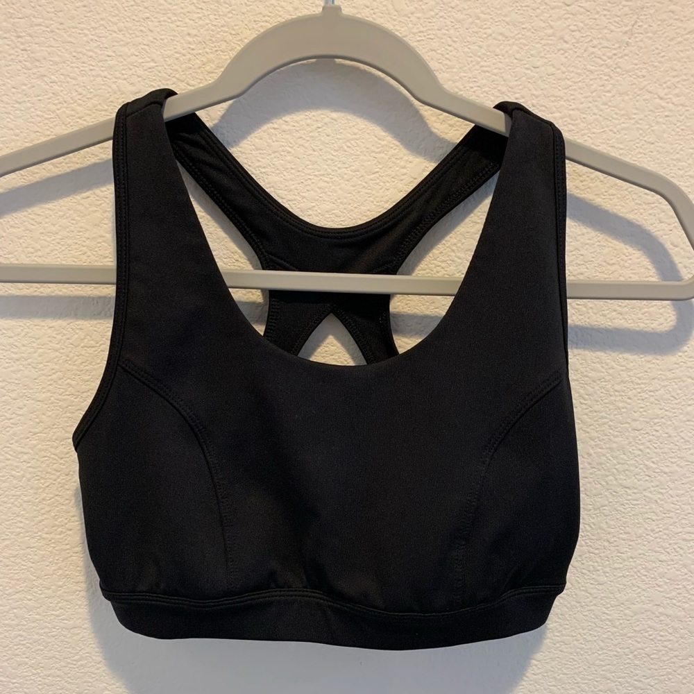 Black Sports Bra/TG/Thick Material. EUC S/M.​​​​​​​​​​​​​​​​​​​​​